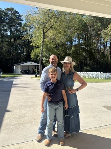 Laura, Joey, and their son