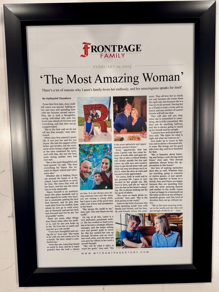 Frontpage Family feature: The Most Amazing Woman — a tribute to Laura Washington